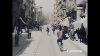 Barcelona 1909 Tram Tramvia Tranvía [Colorized, HD]