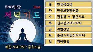 #505 반야법당 금우스님 저녁기도 / 2022.5.13 / 광명진언 108독 / 아들인 비구와 어머니인 비구니의 깨달음 이야기