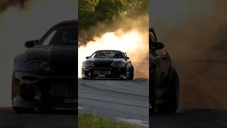 A f****** G.O.A.T outside! |  | Edit • @supramarkfour  | moded Toyota Supra mk4 burnout exit 