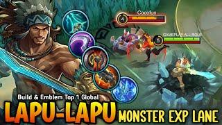 LAPU LAPU VS CHOU IN EXP LANE!! WHO IS THE BEST OF FIGHTER  - Build Top 1 Global Lapu Lapu