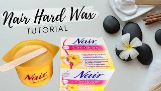 How To Use NAIR No Strip Resin Wax Tutorial & Review | How To Do Microwaveable Body Wax At Home |