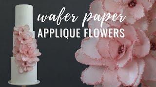 How to make wafer paper couture flowers for modern wedding cakes | Cake Decorating Tutorial