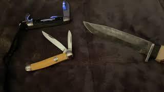 Three vintage knives/I forgot to put on video two days ago