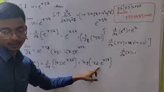 If u=e^xyz then show that d²u/dxdydz=(1+3xyz+e^xyz) in telugu || Engineering Maths M1