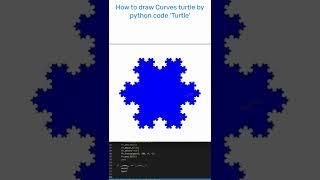 How to draw Curves turtle by python code 'Turtle' #codeSource