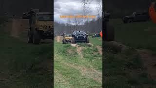 Some Obstacle course fun . #wrangler #offroad #sponsorme #trails #4x4 #jeep #Ohiojeeper #mud #ohio