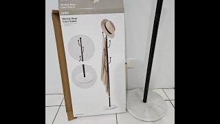 Kmart Anko Marble Base Coat Stand - Black. Unboxing and Assembly