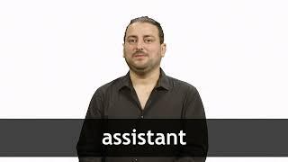 How to pronounce ASSISTANT in French