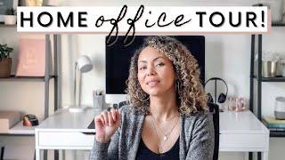 DESK TOUR! Revealing My NEW Home Office Setup (YES, I Still Work From Home!)