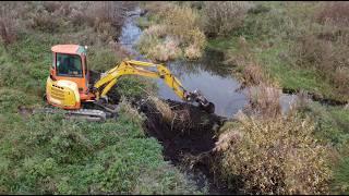 2 Beaver Dams Removal With Mini Excavator!