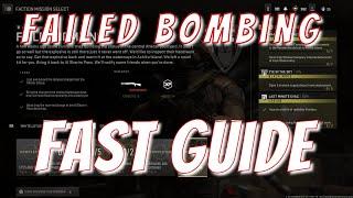 Mw2 Dmz *FAILED BOMBING* Fast Guide !! (Black Mous Faction Tier 4 Mission)