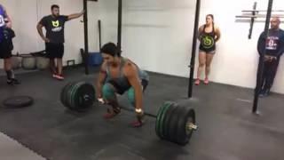 Dean Santos 345# clean at code 3 athletics 11/19/2016