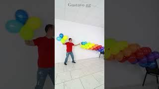  Balloon decoration ideas  rainbow  birthday decoration ideas at home - cartoon - tiktok