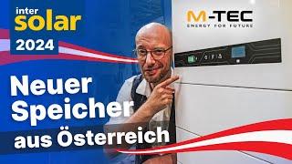 Neuer Stromspeicher aus Österreich. Wärmepumpen-Hersteller M-Tec auf Intersolar 2024