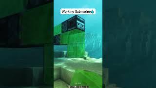 Minecraft: Working Submarine | #shorts