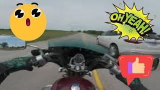 Honda Shadow VT1100 exhaust sound cruising