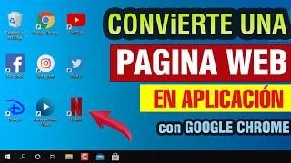 Cómo crear un ACCESO DIRECTO de una Página Web en Google Chrome