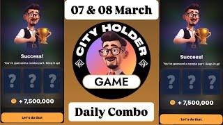 City holder combo today 07 & 08 March | City holder combo | City holder daily combo | #cityholder |