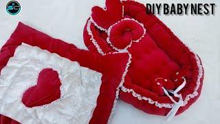 DIYbaby nestset Make your own baby nest/baby nest step by step tutorial in easy way/baby blanketSET