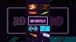 Create Cool 3D Intros Now! #intromaker #intromakerapp #Shorts