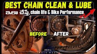 Bike chain cleaning & lubing Procedure || MOTO MADDZ