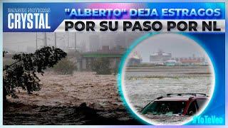 La tormenta tropical “Alberto” deja los primeros estragos en Nuevo León | Crystal Mendivil