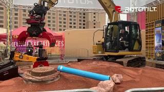 Rototilt demo show at Conexpo 2020