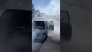 Rwd Golf 1 doing a burnout 