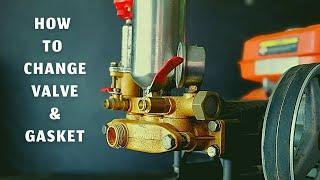 How to change valve & Gasket  for power sprayer pump l Pressure pump repair