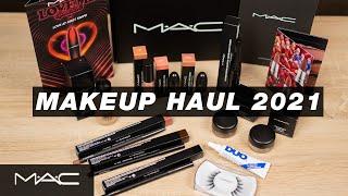 MAC Cosmetics Haul 2021 New Makeup Unboxing Relaxing With Music (No Talking)