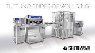 TUTTUNO ONE SHOT CHOCOLATE DEPOSITOR, SPIDER VERTICAL TUNNEL and AUTOMATIC DEMOULDING