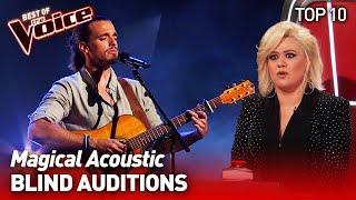 Incredible ACOUSTIC Blind Auditions in The Voice | TOP 10