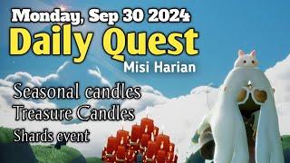 Sky Daily Quest today - Daylight Prairie 30 Sep 2024 | Sky Children of the Light | Sandwichies Ch