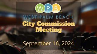 City Commission Meeting | September 16, 2024