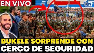 BUKELE SORPRENDE A TODOS NUEVO CERCO DE SEGURIDAD LOS SOLDADOS EN LAS CALLES DE EL SALVADOR