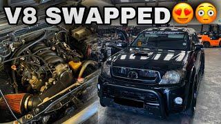 THIS LS1 5.7L V8 SWAPPED TOYOTA HILUX IS CRAZY !! #engineswap #modified #toyota