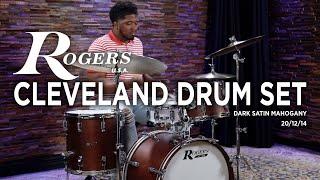 Rogers Cleveland Drum Set 20/12/14 - Satin Dark Mahogany