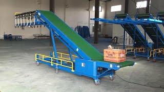 Automatic trailer/van/truck/container loading and unloading conveyor