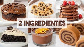 10 Postres SIN HORNO con 2 Ingredientes  | Fáciles y Rápidos