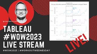 Tableau #WOW2023 Livestream | Week 25 | % Difference over 2 dates