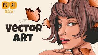 ِDrawing portrait - Magic vector art! -Illustrator / طراحی کاراکتر