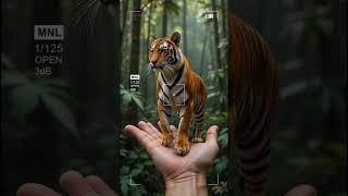 Tiny Realistic Leopard in Hand  | AI-Generated Jungle Beauty