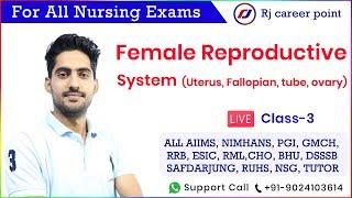 Female Reproductive System internal genital part by Rajesh Sir | Rj career point