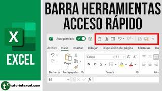 Personalizar la BARRA DE HERRAMIENTAS DE ACCESO RÁPIDO