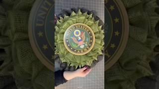 How to Make a Mesh Wreath | Make a Military Wreath #craftingcommunity #craftingideas #craftingfun