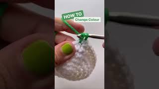 CROCHET: How to change colour in Amigurumi