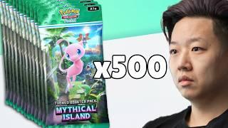I Opened 500 Packs to Complete Mythical Island Set