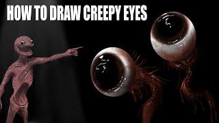 How to draw Creepy Eyes Tutorial - Darian Quilloy