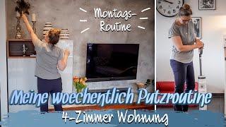 MEINE WÖCHENTLICHE PUTZROUTINE - GANZE WOHNUNG PUTZEN  PUTZMOTIVATION  CLEAN WITH ME 