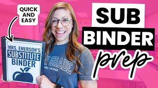 Creating My Substitute Binder & Emergency Sub Plans | Falling in Love With Teaching Again VLOG 28